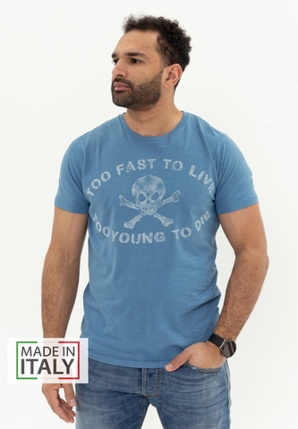 Футболка Bowery NYC "To Fast To Live" Slub Aviator