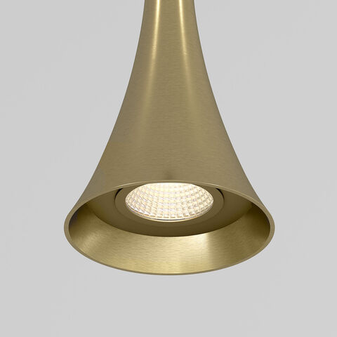 Подвесной светодиодный светильник Elektrostandard Hall 50314 LED 5W 3000K латунь