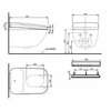 TOTO CW927PZY TOTO NEOREST WX1 WASHLET Унитаз подвесной 660*444*367мм, для TCF95180GEU  смыв  tornado, Cefiontect, Rimless ,  цвет: белый