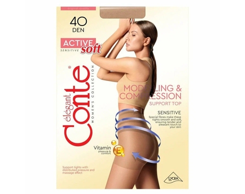 Колготки женские 40 Den Active Soft, p.3 Mocca Conte