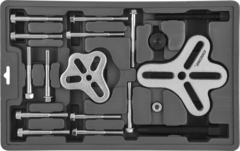 Jonnesway AE310051 Съемник многофункциональный с болтовыми захватами в наборе, диапазон захватов 30-120 мм 47812