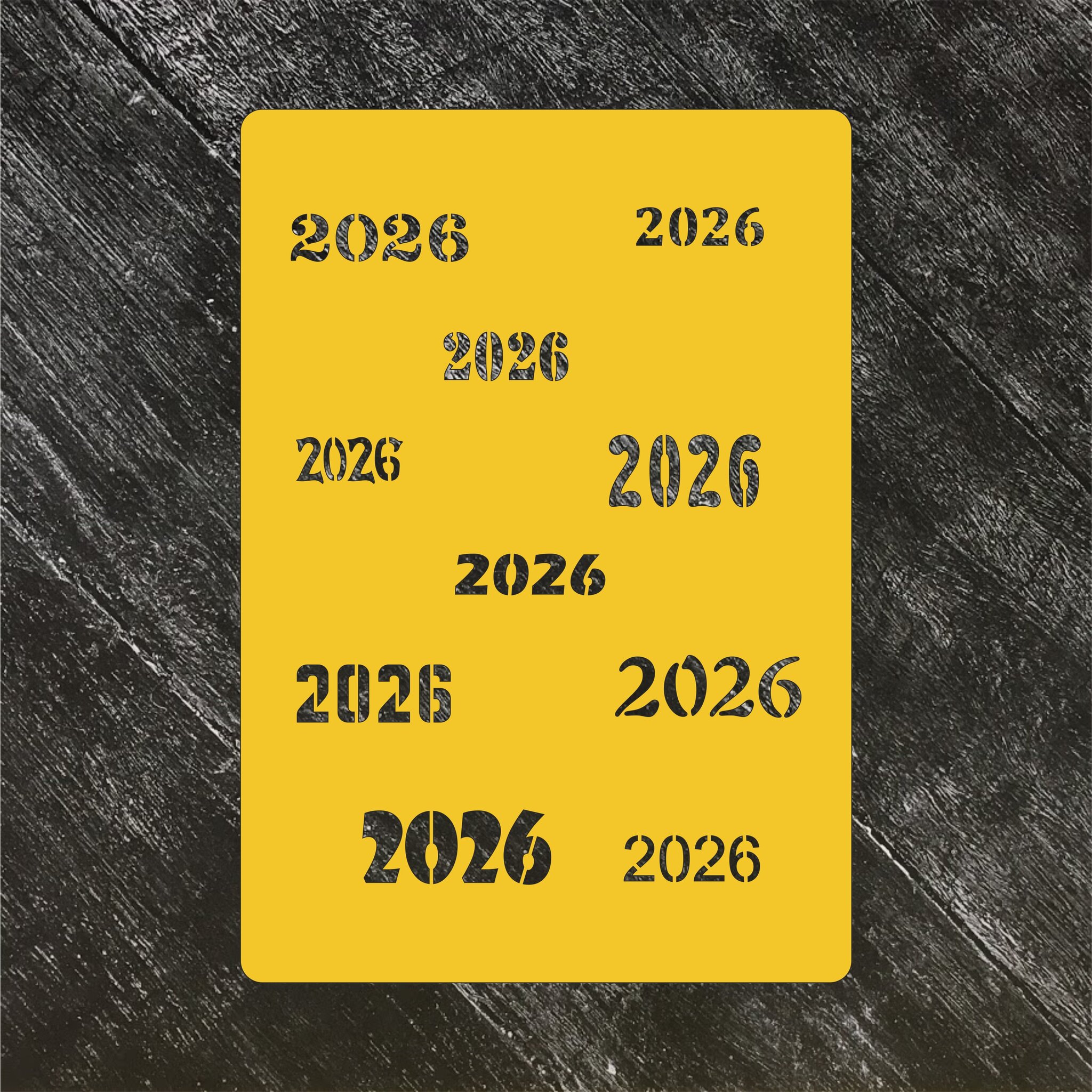 Трафарет Новый год 2026 №1