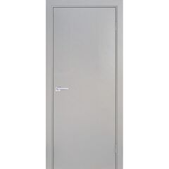 Купить Межкомнатная дверь эмаль Смальта Лайн 00 агат Ral 7044 глухая