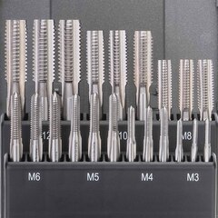 Набор метчиков комплектных M3 -M12 HSSE DIN352 21пр Ruko 245001ERO