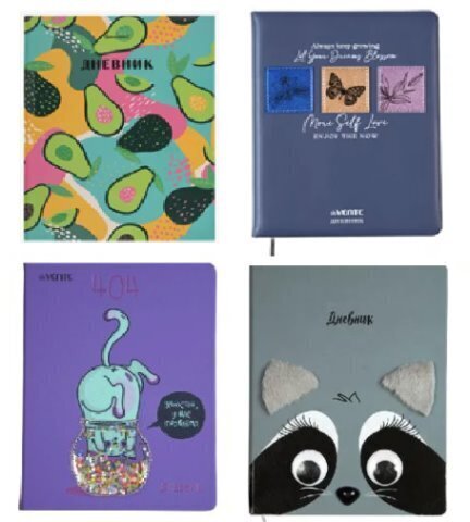 Дневник школьный Тверд/Кож.Зам.+ паролон в ассорти