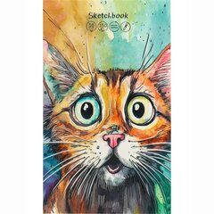
          Скетчбук-гармошка А5, 16л., "Кошачье удивление", 150 г/м2, Проф-Пресс, без скрепления (складной), ламинираванный картон, мат. лам., выб. лак, офсет
