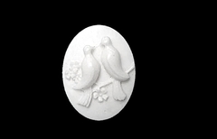 Силиконовый молд Камея № 31 Птички