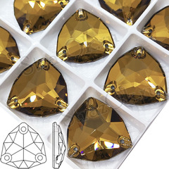 Купить пришивные стразы DeLux Smoked Topaz, Trilliant в магазине Strazok.ru