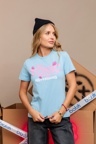 079_БК25 Футболка кор.рукав, голубой