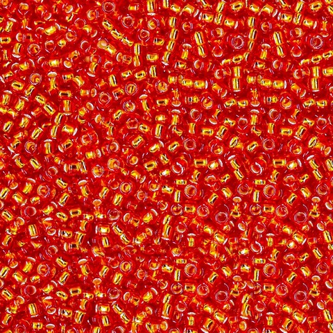 Японский бисер TOHO Round 15/0 (№25), с внутренним серебрением, прозрачный