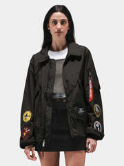 Бомбер Alpha Industries CWU 36/P Relaxed Patched Black (Черные)