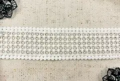 Кружево плетеное, ш. 4,5 см, белый