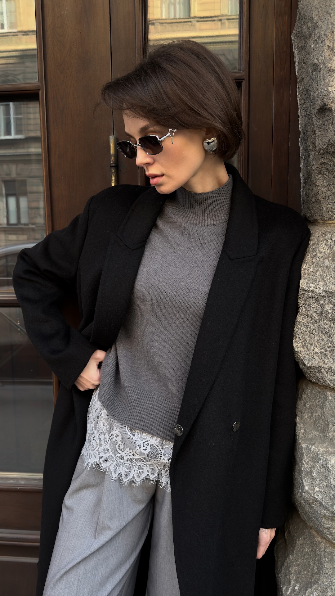 Укороченный джемпер из смесовой вискозы