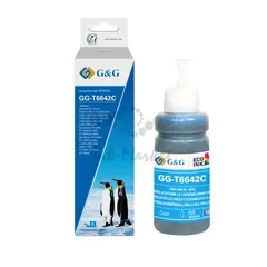Чернила G&G GG-T6642C голубой 100мл для Epson L100, L110, L120, L130, L132, L210, L222