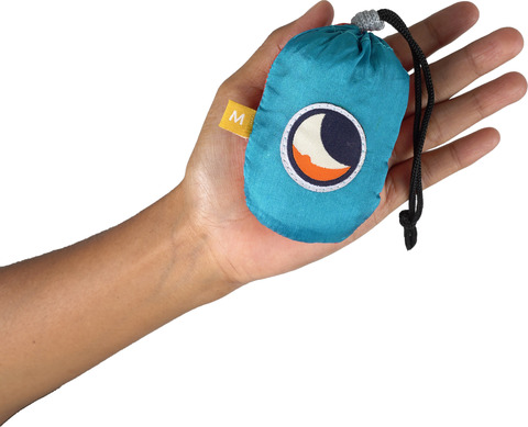 Картинка сумка складная Ticket to the Moon eco bag medium Aqua-Orange - 2