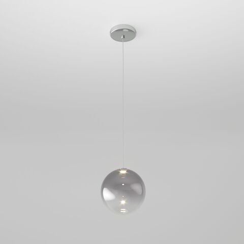 Подвесной светодиодный светильник 50231/1 LED хром/дымчатый