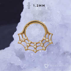 Кликер Web Crystal PVD Yellow 1.2мм