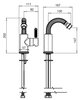 Cezares OLIMP-BSM2-02-L OLIMP-BSM2-02-L Смеситель на биде однорычажный c донным клапаном, бронза