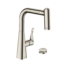 Смеситель для кухни с выдвижным изливом и лейкой Hansgrohe M71 73805800 фото