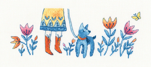 Коллекция:	Детская тема¶Название по-английски:	Blue puppy¶Название по-русски:	Голубой щенок¶Размер к