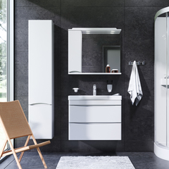 Тумба подвесная с раковиной, 80 см,  AM.PM LIKE - M80FHX0802WG