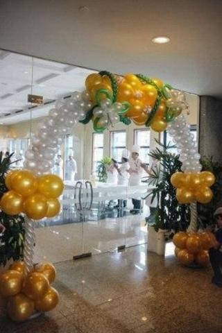 Оформление свадебного зала шарами - Pion-decor