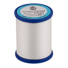 Швейные нитки (полиэстер) GFST 50 "SumikoThread" 200 м 219 я №401 белый