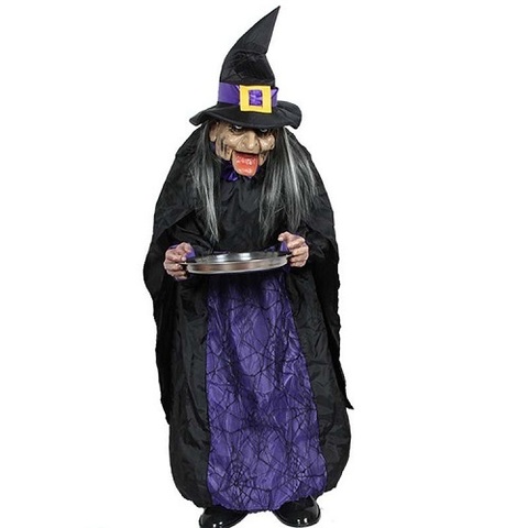 Хэллоуин анимированная конфетница Злая колдунья