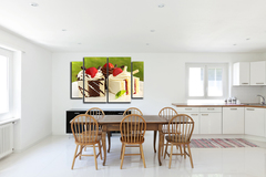 Модульная картина "Вкусная еда"