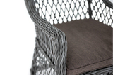 фото 1 "Латте" плетеное кресло из искусственного ротанга, цвет графит на profcook.ru