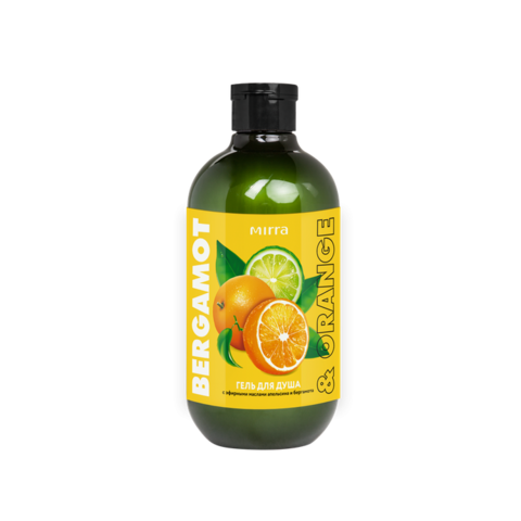 ГЕЛЬ ДЛЯ ДУША с эфирными маслами апельсина и бергамота