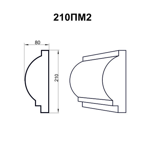 Молдинг из пенопласта чертёж
