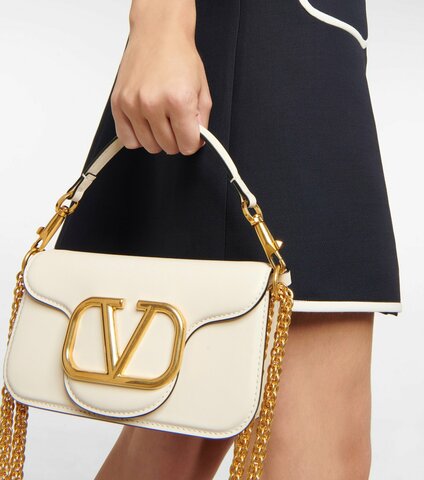 Маленькая сумка на плечо Valentino Small Locò белый