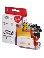 Струйный картридж Sakura LC565Y для Brother MFC-J2310, J2510, J3520, J3720InkBenefit, водорастворимый тип чернил, желтый, 14,4 мл., 1200 к.