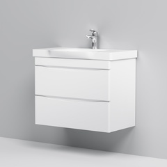 Тумба подвесная с раковиной, 80 см,  AM.PM LIKE - M80FHX0802WG