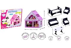 Домик для кукол Krasatoys Дачный Варенька с мебелью