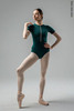 Raglan Zip T-leotard | bottle_green