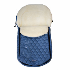 №S61 Giraffe- melange fabric quilted embroidery (синий)