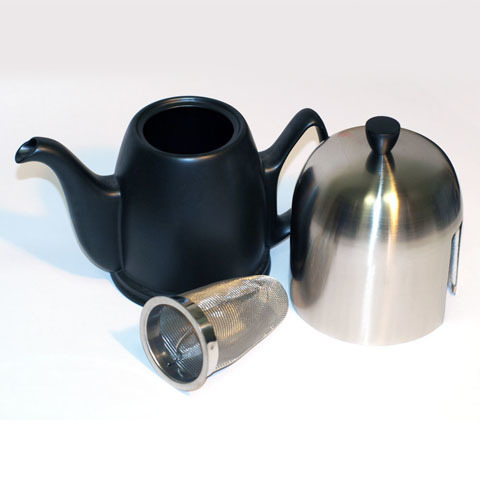 Чайник заварочный с ситечком на 2 чашки 0.37л Guy Degrenne Salam Mat Black