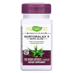 Nature's Way, Nurturalax 3 with Aloe, 100 Vegan Capsules