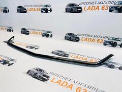 Молдинг решетки радиатора Lada Priora SE черный глянец