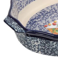 Форма для выпечки керам, 21х34 см, овал, син, Attribute, Eclipse blue, ABK105-SRT-B