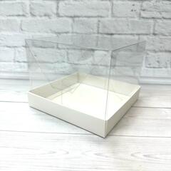 Коробка для бенто торта прозрачная 16х16х12 см