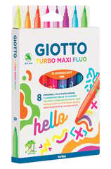 Flomaster GIOTTO TURBO MAXI FLUO 8 pcs.