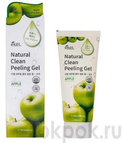 Пилинг гель для лица с экстрактом яблока EKEL Natural Clean Peeling Gel Apple, 180 мл