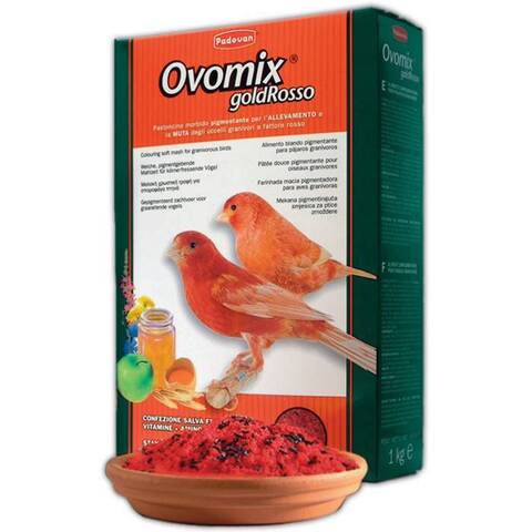 Padovan OVOMIX GOLD rosso дополнительный корм для декоративных птиц 1кг