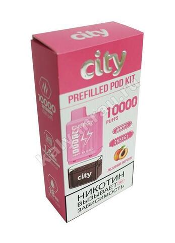 City Energy POD Kit Ледяной Персик 10000 затяжек