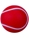 Хрустящий мяч для собак Playology с пищалкой и с ароматом говядины, красный, 8 см