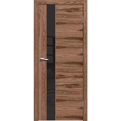 Купить Межкомнатная дверь экошпон Лестер 2 американский орех остеклённая