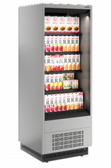 Витрина холодильная Carboma Cube 2 FC20-07 VM 0,6-2 0300 бок металл (версия 2.0) (9006-9005)